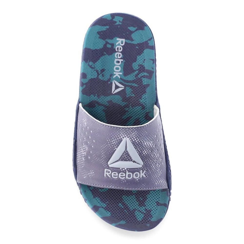 Reebok Boys’ Pervade Slide Sandals, Size 3, Medium Width, Slip-On, Colorful